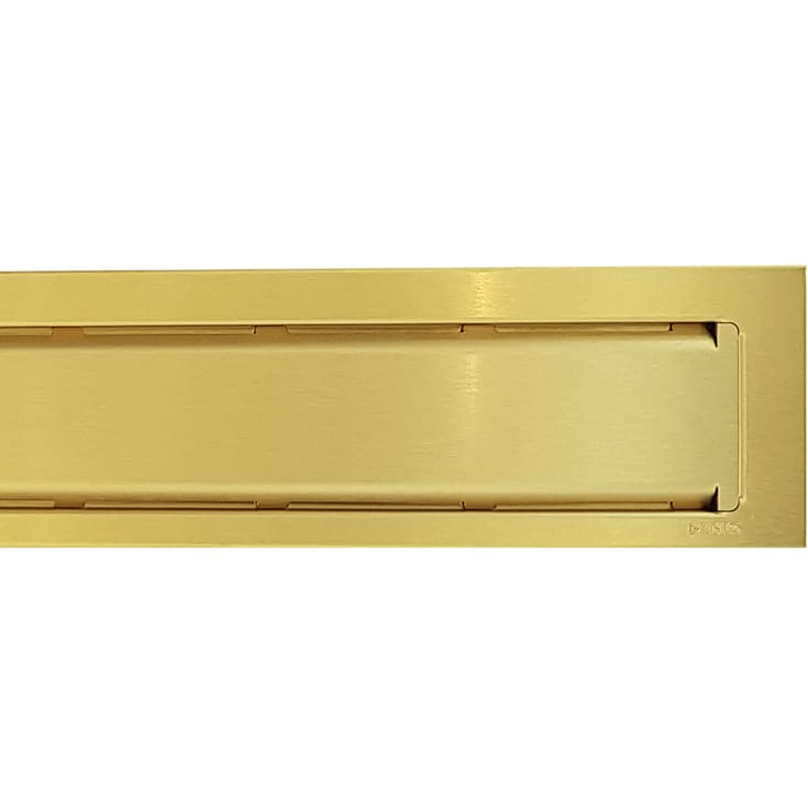 Purus stålavloppsgaller, galler och ram, 800 mm, mässing