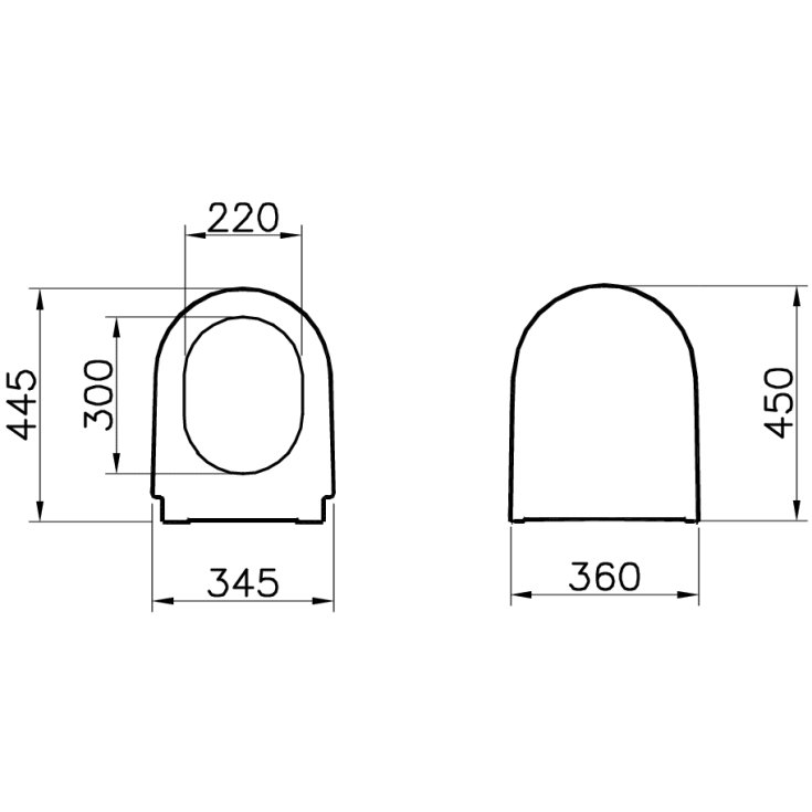 Vita Nest toiletsæde, soft close, aftagelig, hvid