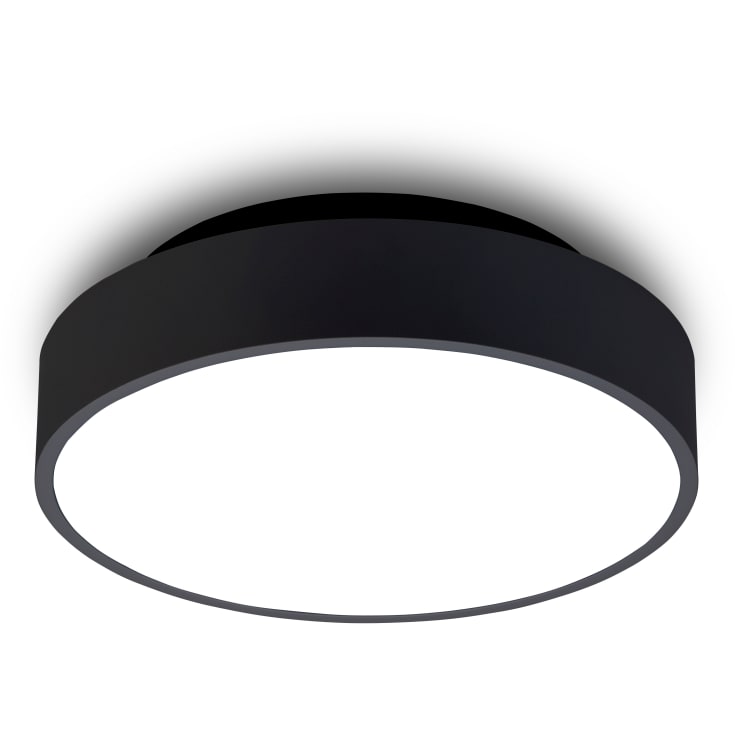 Antidark Luna Uplight plafond, Ø26 cm, sort