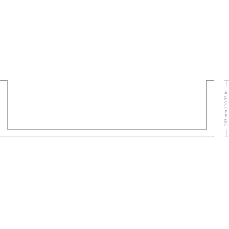 Nichba HangSys tøjstativ, 50x26,3 cm, sort