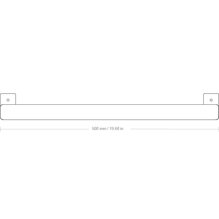 Nichba HangSys tøjstativ, 50x26,3 cm, sort