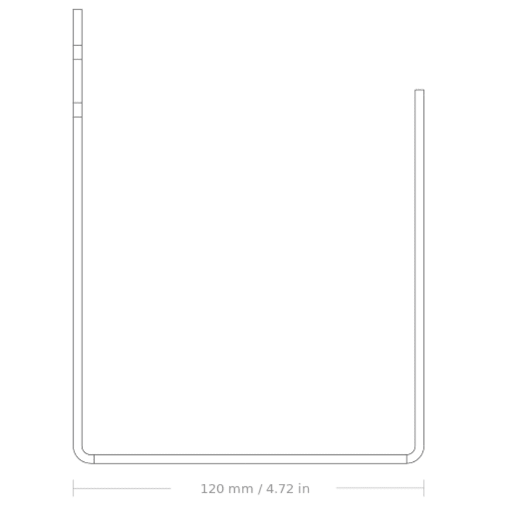 Nichba reservepapirholder, hvid