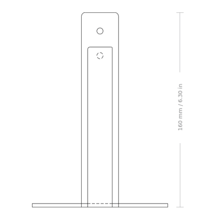Nichba reservepapirholder, hvid