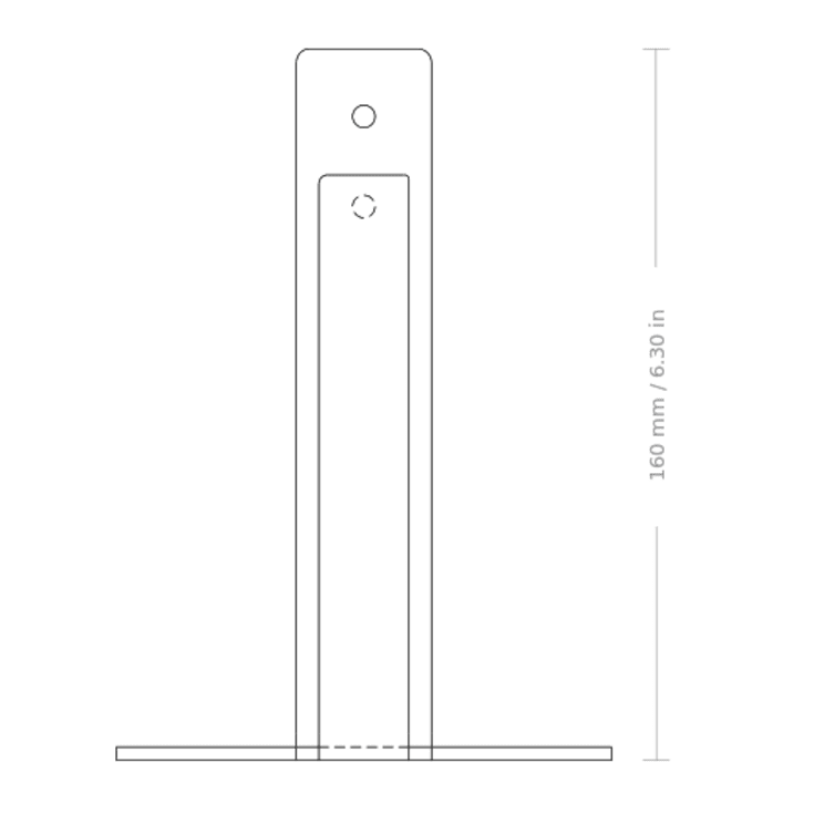 Nichba reservepapirholder, sort