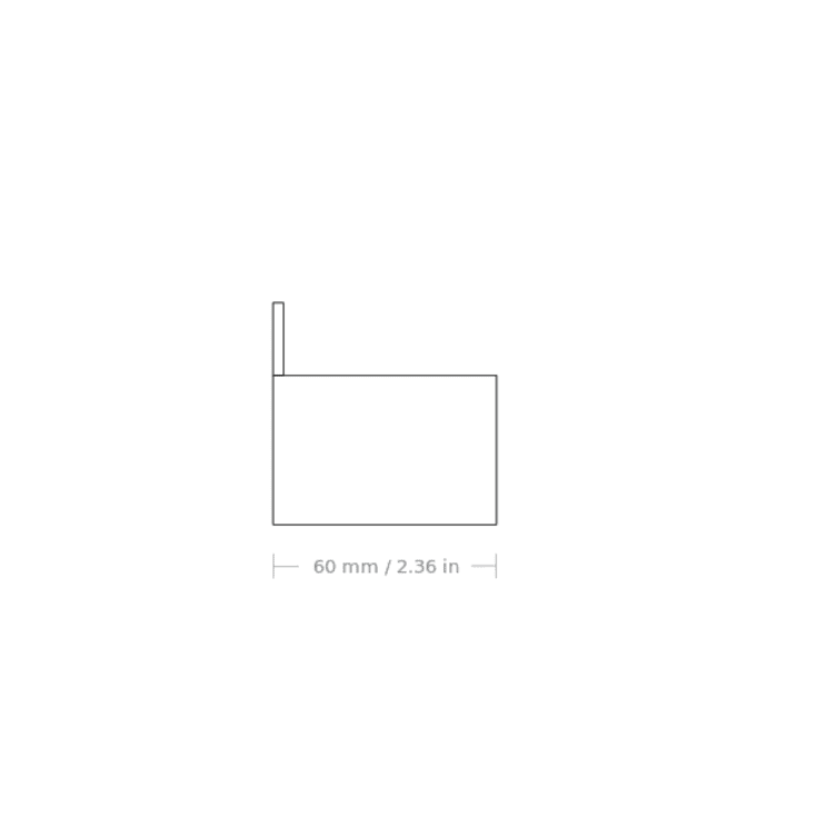 Nichba håndklædeholder, 60 cm, sort