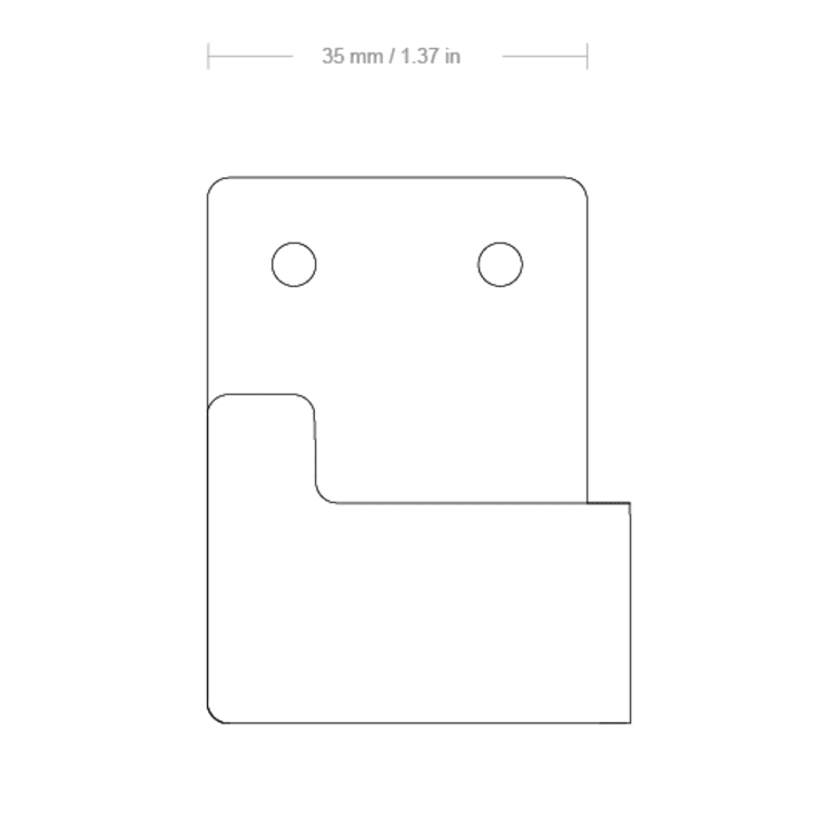 Nichba håndklædekrog, 2 stk, hvid
