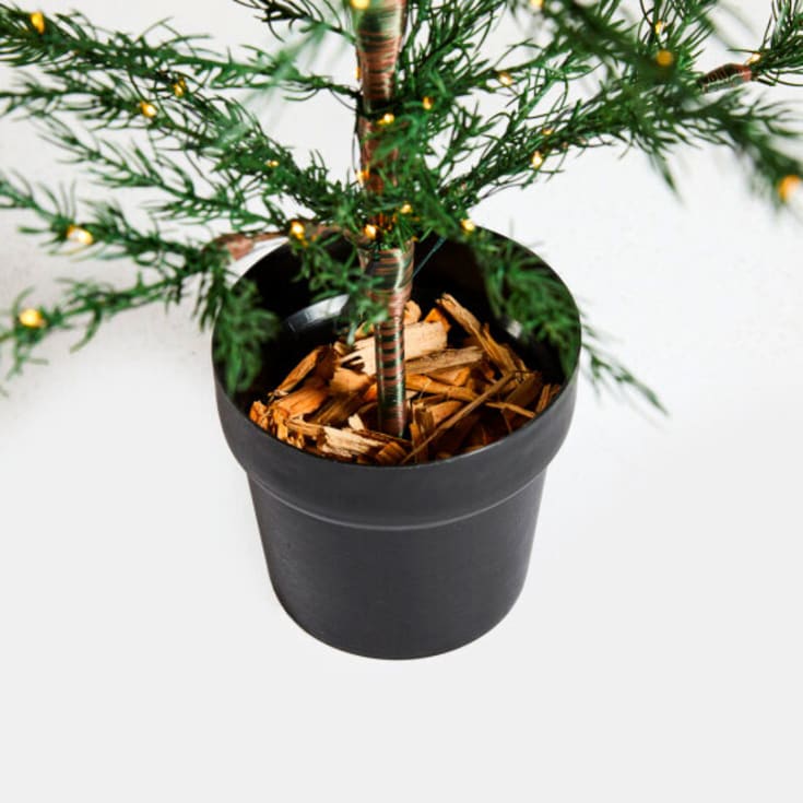 Nordic Winter kunstigt cedertræ med lys