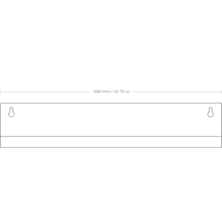 Nichba Shelf L40 hylde, 40x8 cm, hvid