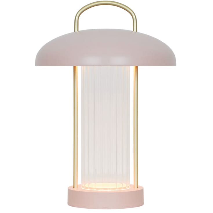 Nordlux Mirano genopladelig bordlampe, lyserød
