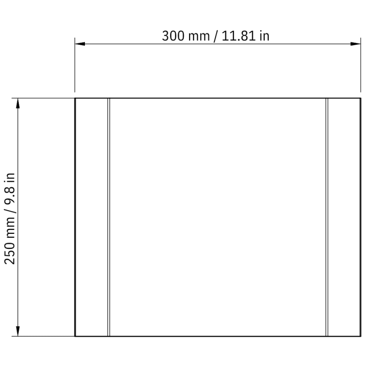 Nichba papirdispenser, blå