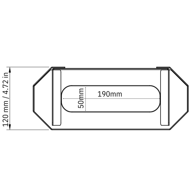 Nichba papirdispenser, blå