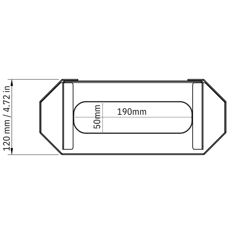 Nichba papirdispenser, orange