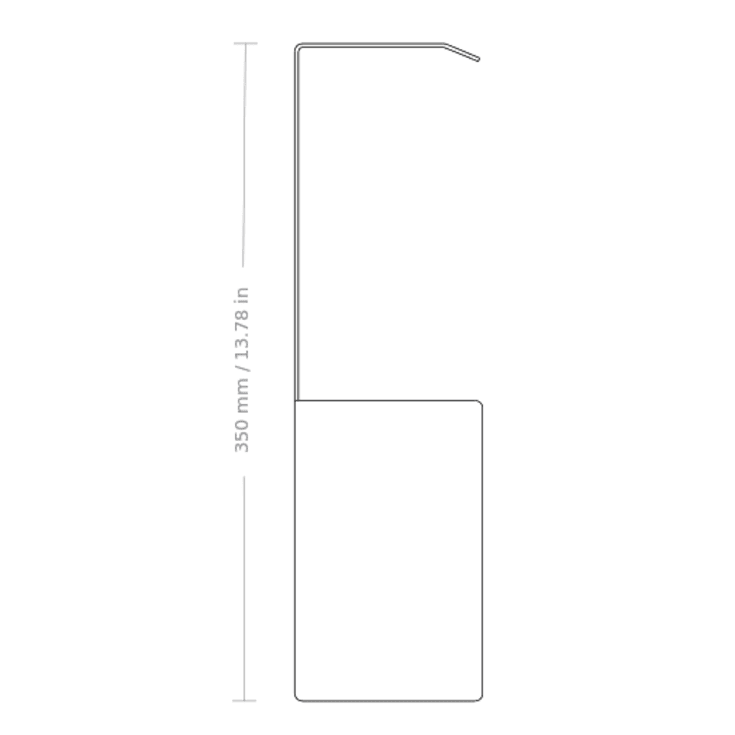 Nichba Shoe Box skoreol, 50 cm, hvid