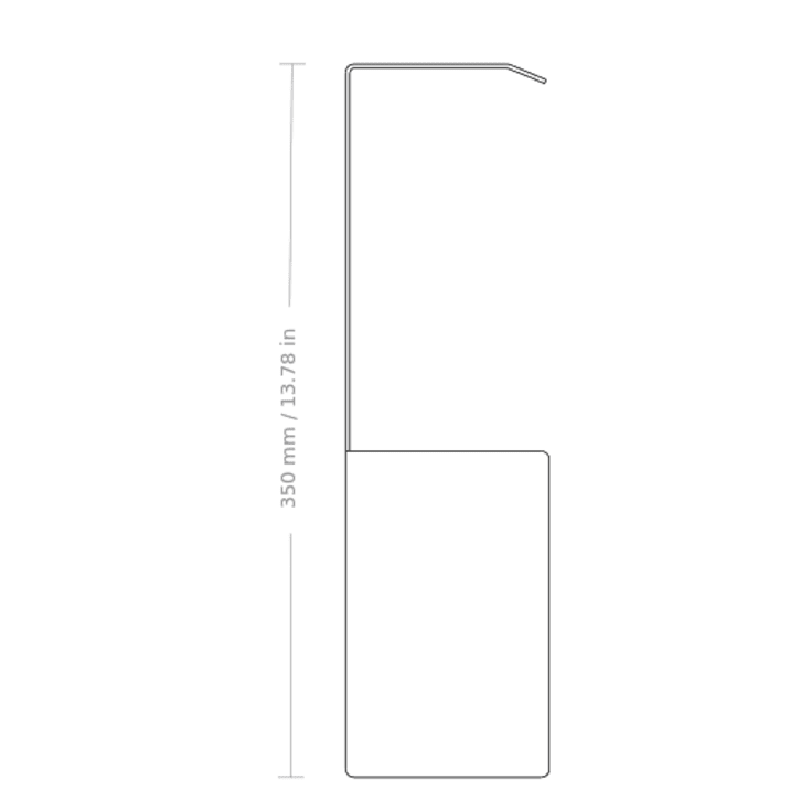 Nichba Shoe Box skoreol, 50 cm, sort