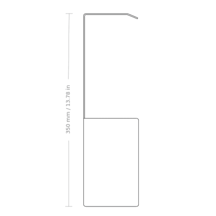 Nichba Shoe Box skoreol, 100 cm, blå