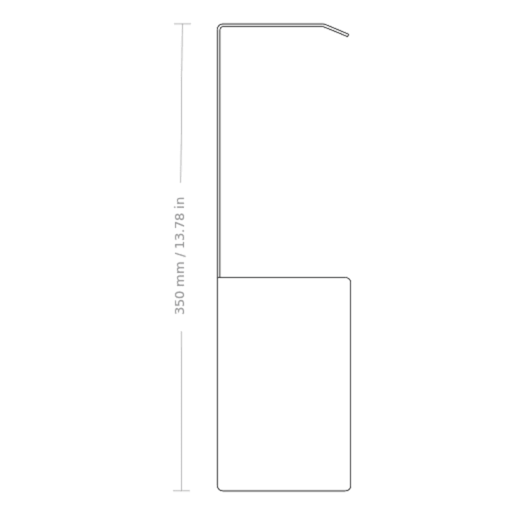 Nichba Shoe Box skoreol, 100 cm, sort