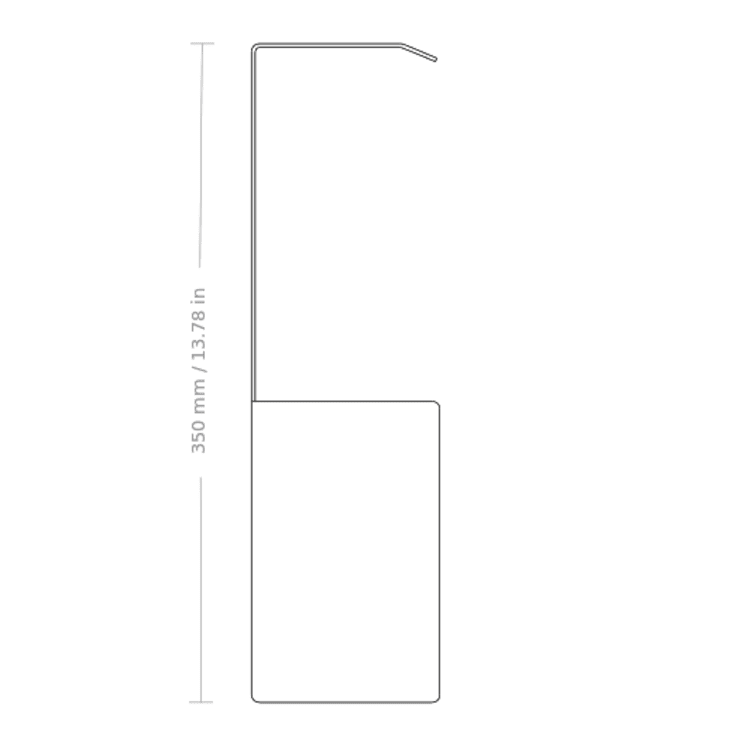 Nichba Shoe Box skoreol, 100 cm, hvid