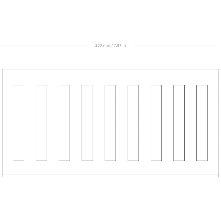 Nichba Bath Shelf 20 brusehylde, orange