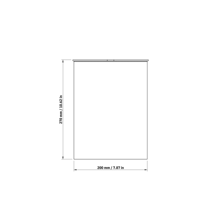 Nichba Toilet Bin toiletspand, 6 liter, hvid