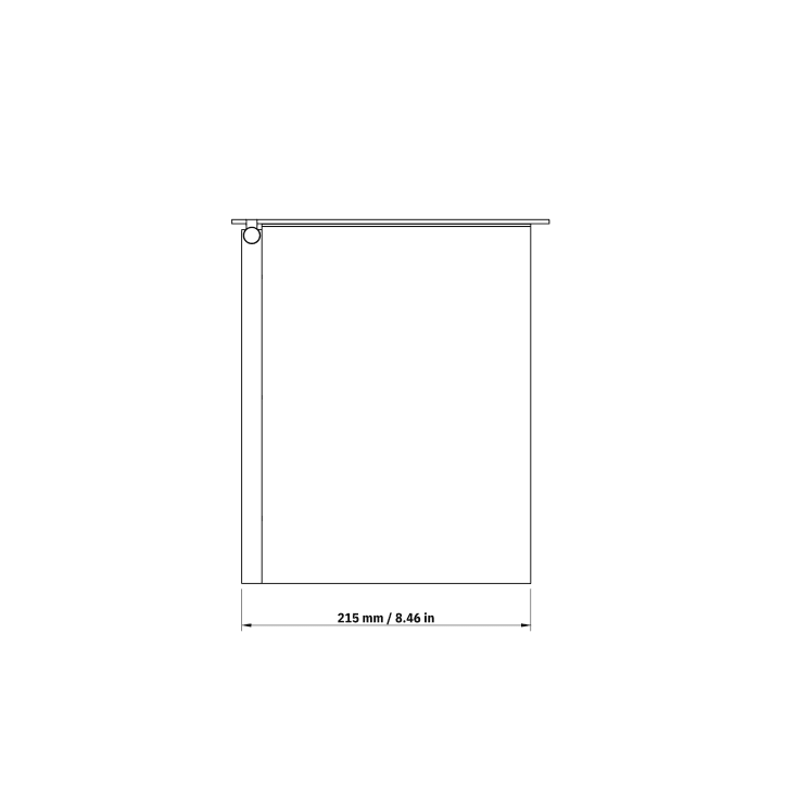 Nichba Toilet Bin papperskorg, 6 liter, vit