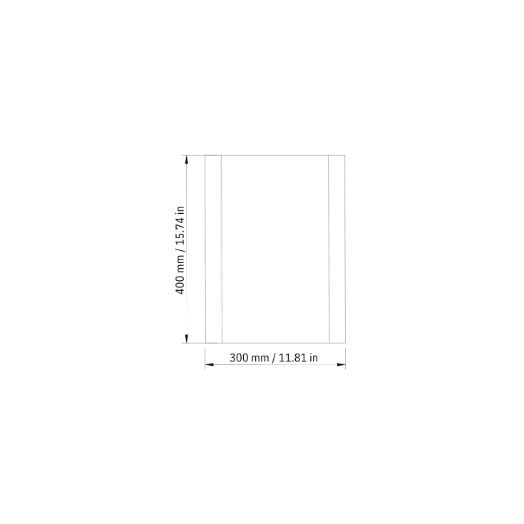 Nichba Paper Bin papperskorg, 12 liter, svart