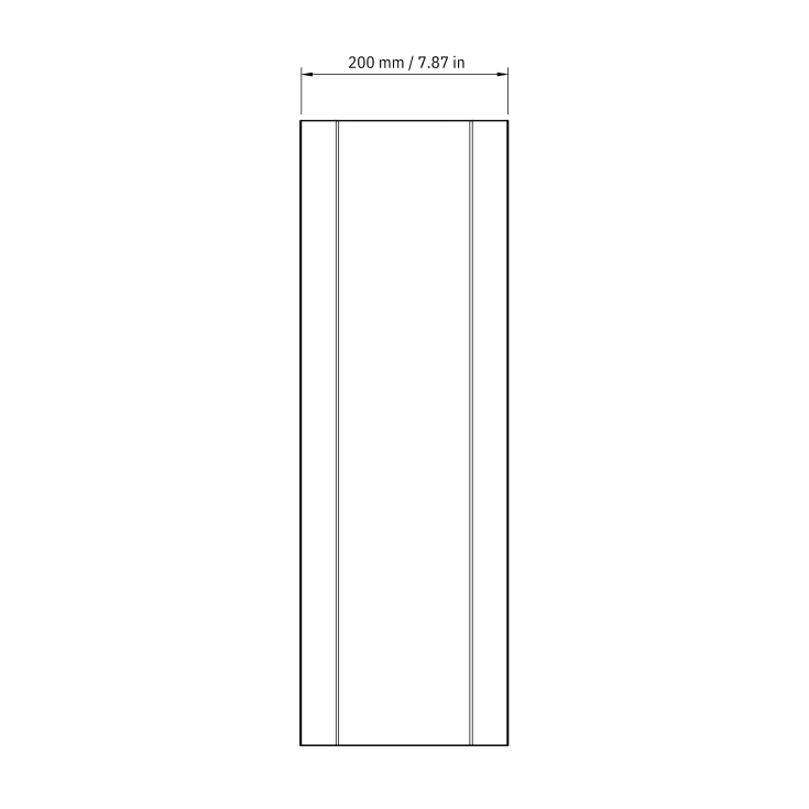 Nichba Paper Bin toiletspand, 48 liter, blå