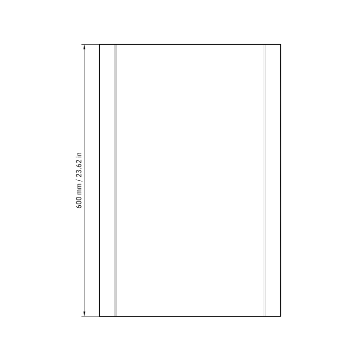 Nichba Paper Bin toiletspand, 48 liter, hvid