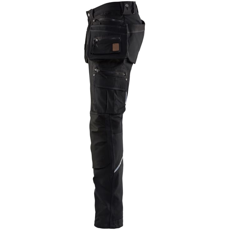 Blåkläder Workwear X1900 arbetsbyxor med 4-vägs stretch, svart, st D116