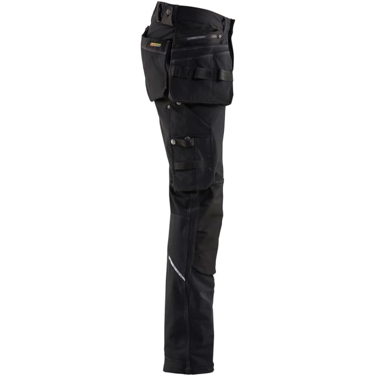Blåkläder X1900 arbetsbyxor med 4-vägs stretch, svart, st D116
