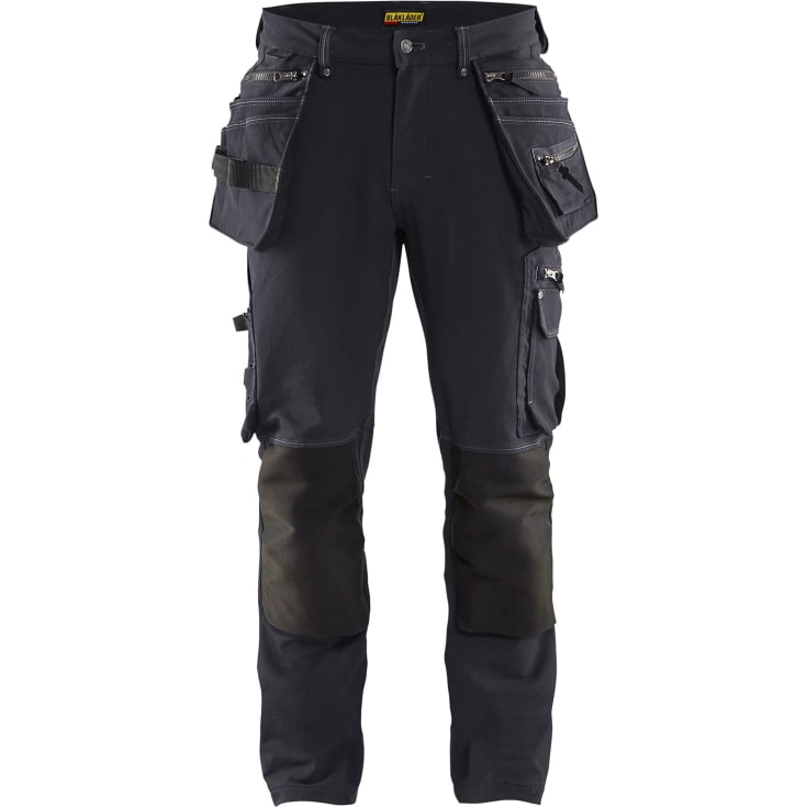Blåkläder X1900 arbetsbyxor med 4-vägs stretch, koksgrå/svart, st C150