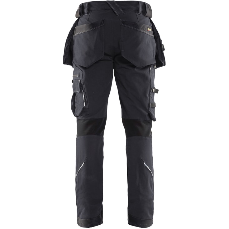 Blåkläder X1900 arbetsbyxor med 4-vägs stretch, koksgrå/svart, st C150