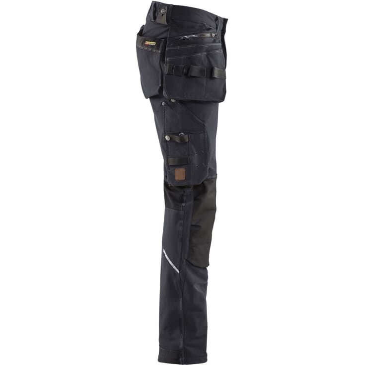 Blåkläder X1900 arbetsbyxor med 4-vägs stretch, koksgrå/svart, st C150
