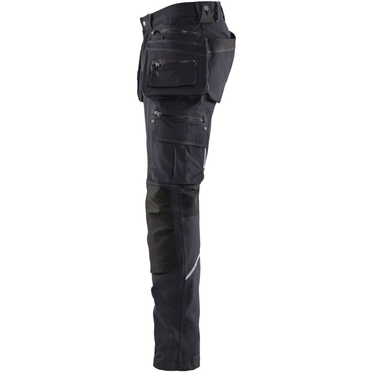 Blåkläder Workwear X1900 arbeidsbukse med 4-veis stretch, koksgrå/sort, str. C56