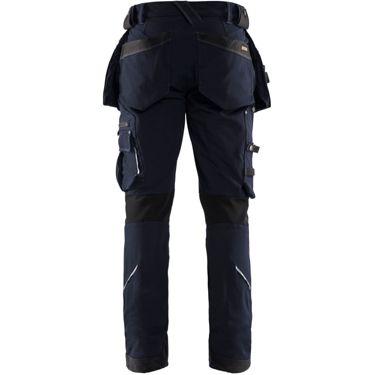 Blåkläder X1900 arbetsbyxor med 4-vägs stretch, mörk marin/svart, st C154