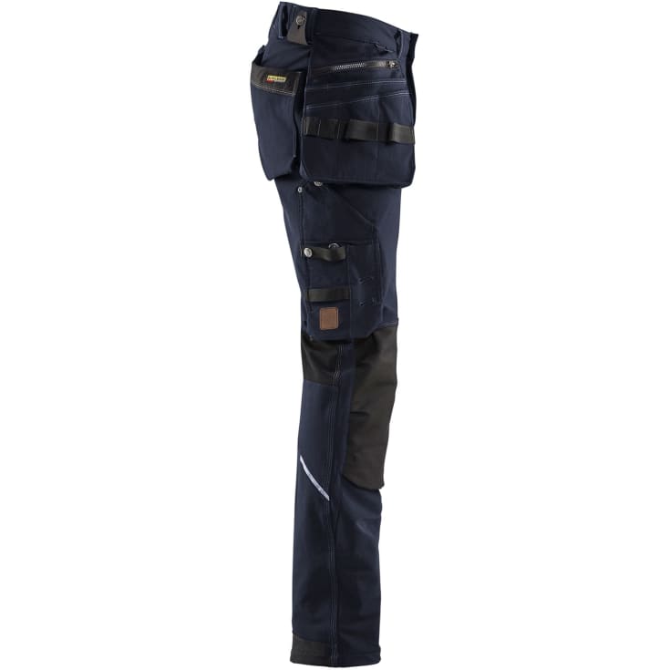 Blåkläder Workwear X1900 arbeidsbukse med 4-veis stretch, mørk marine/sort, str. D96