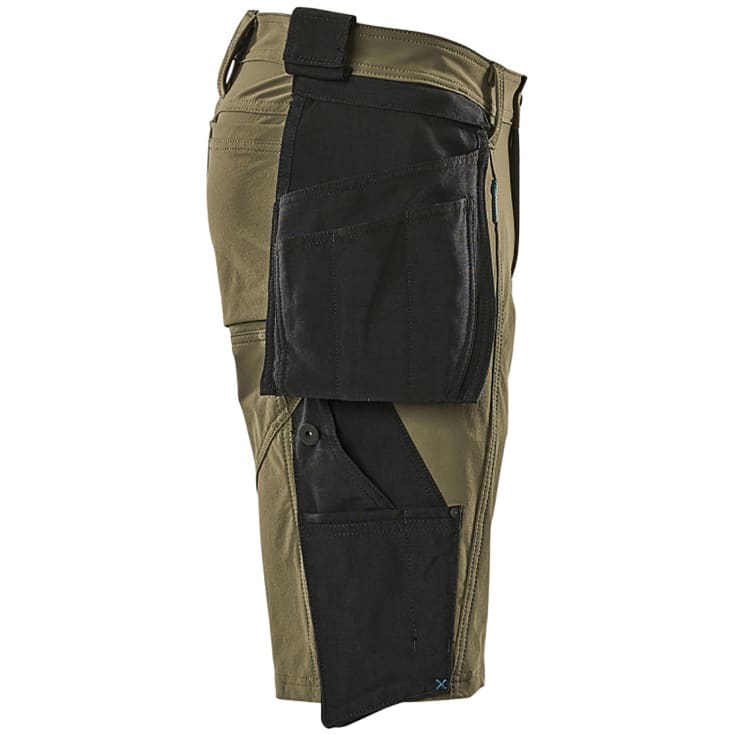 Mascot Advanced håndverkershorts med stretch, grønn, str. C45
