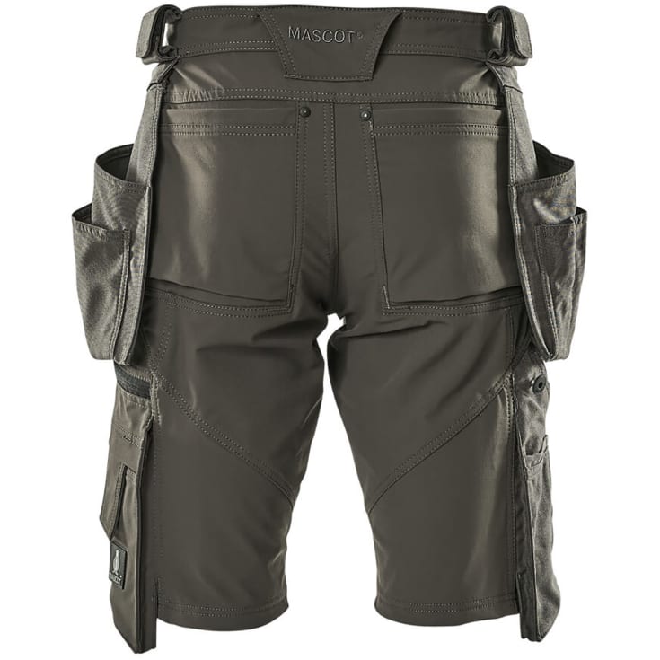 Mascot Advanced håndverkershorts med stretch, koksgrå, str. C60