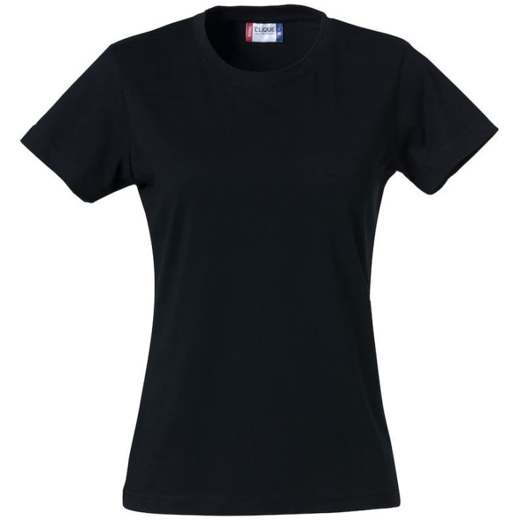 Clique Basic dame T-shirt, Sort, S
