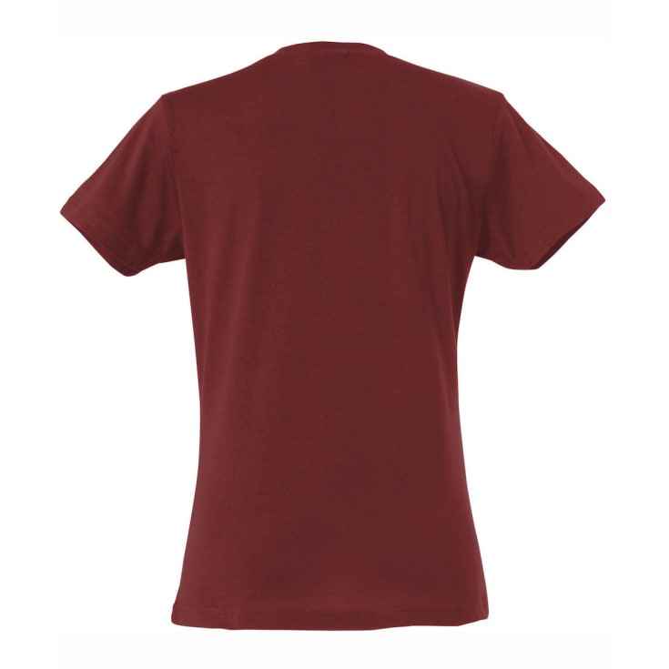 Clique Basic dame T-shirt, Burgundy, S