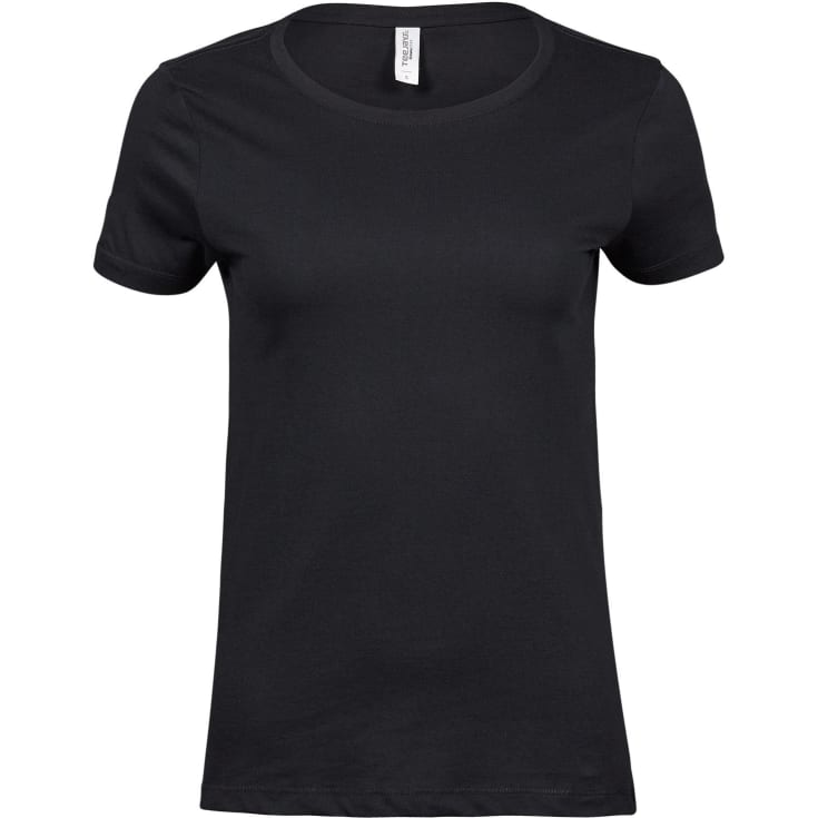 Tee Jays Luxury dame T-shirt, Sort, S