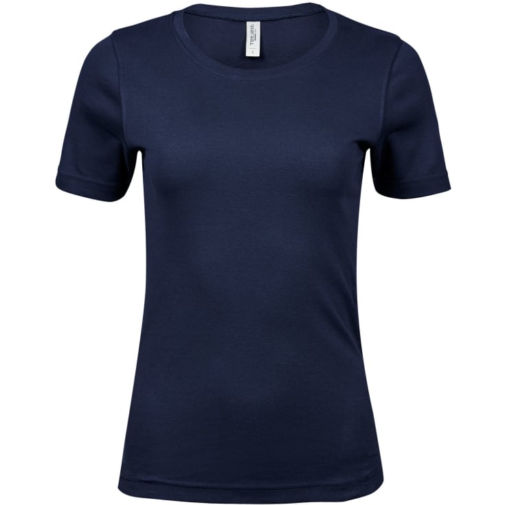 Tee Jays Interlock dame T-shirt, Navy, 3XL