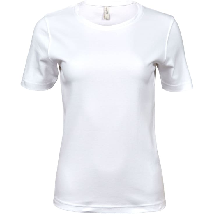 Tee Jays Interlock dame T-shirt, Hvid, M
