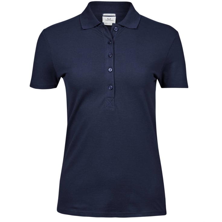 Tee Jays Luxury Stretch dame polo T-shirt, Navy, M