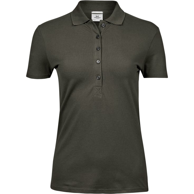 Tee Jays Luxury Stretch dame polo T-shirt, Deep Green, L