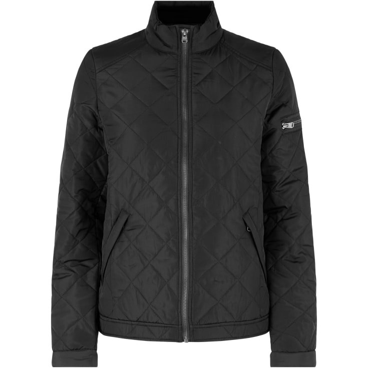 ID Quilted damejakke, Sort, L