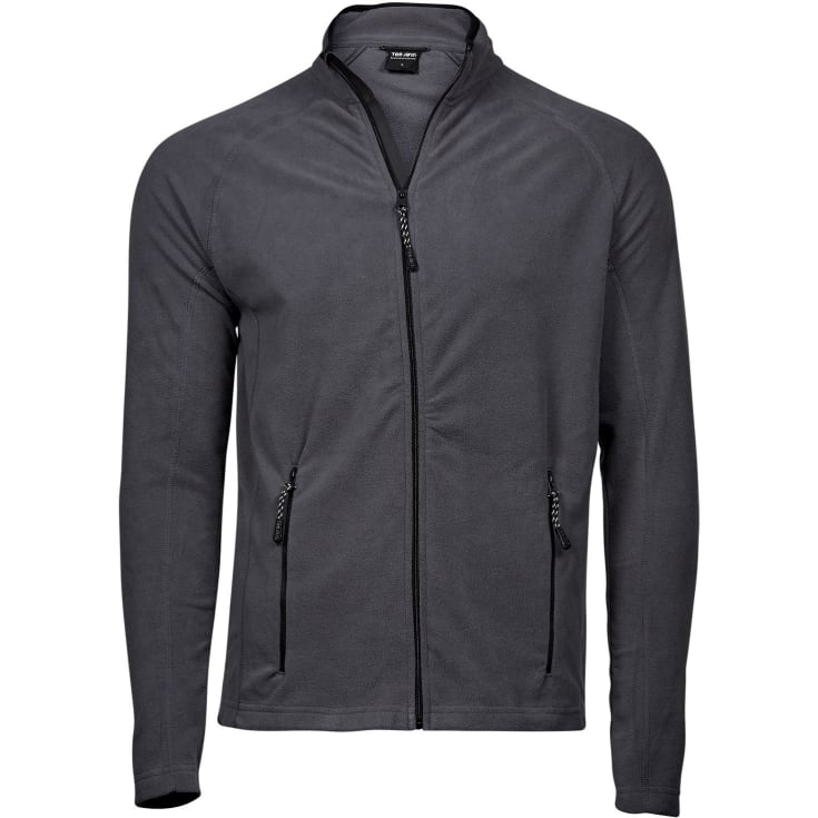 Tee Jays Active fleece cardigan, Dark-Grey, XL