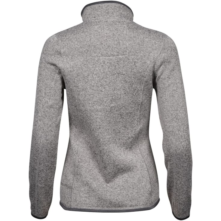 Tee Jays Aspen dame fleecejakke, Grå Melange, 2XL