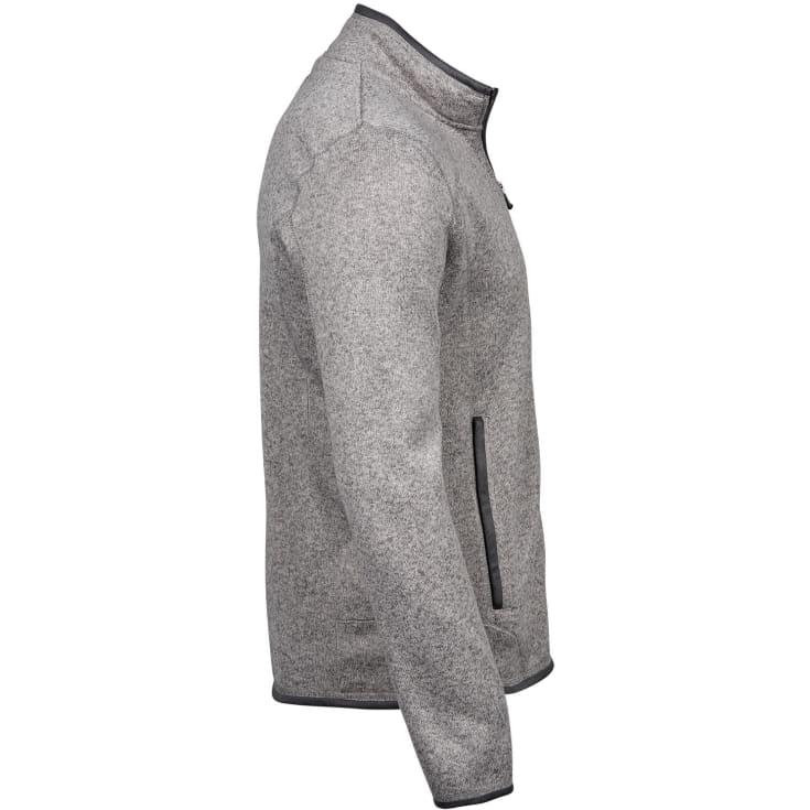 Tee Jays Aspen fleecejakke, Grå Melange, 2XL