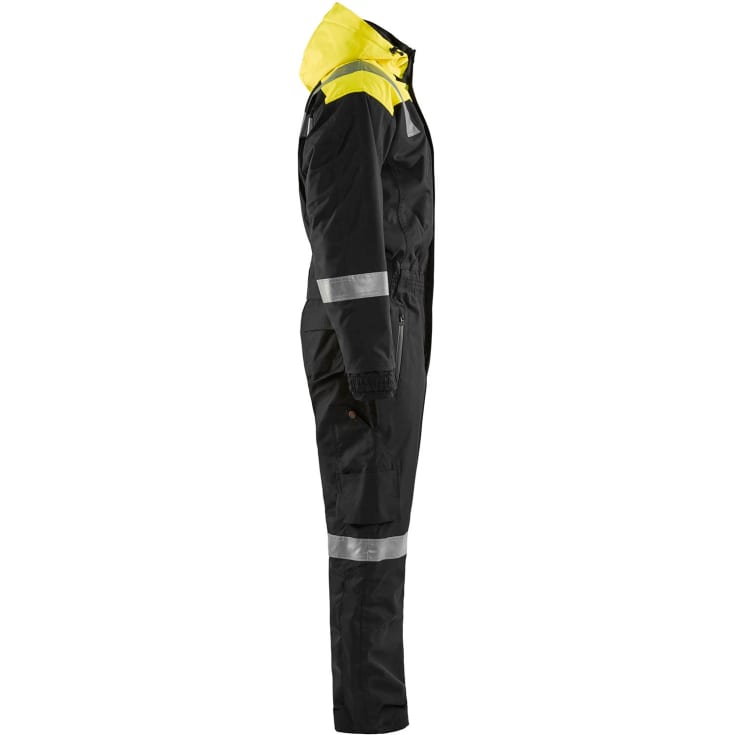 Blåkläder Workwear 6787 vinter kedeldragt, sort/hi-vis gul, str. D104
