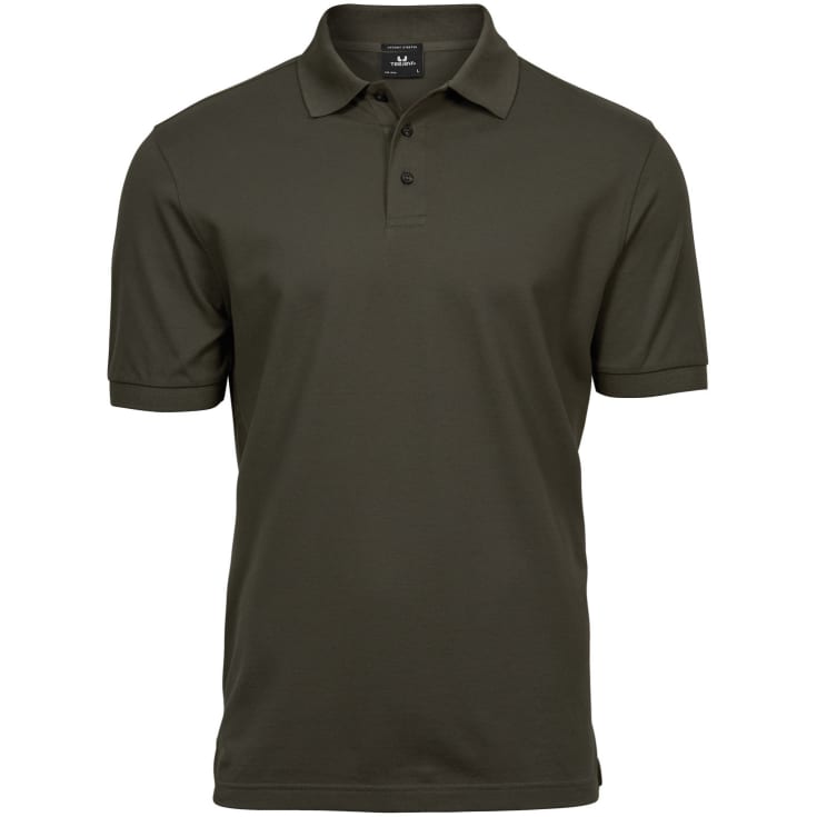 Tee Jays Luxury stretch polo T-shirt, Dark Olive, L